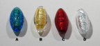 Small Ovals, 10mm x 20mm, with Foil